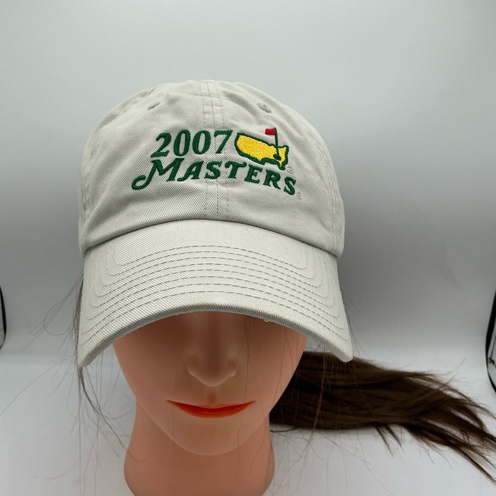 Masters 2007 Beige Hat with Green and Yellow Logo